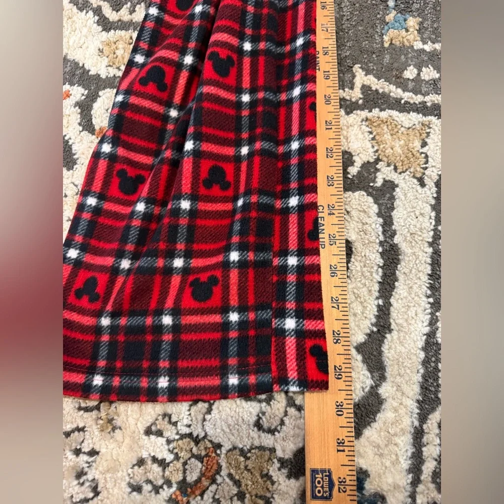 Disney Mickey Mouse Checkered Pajama Pants Women’s Size Medium Red‎ Black - Picture 4 of 4